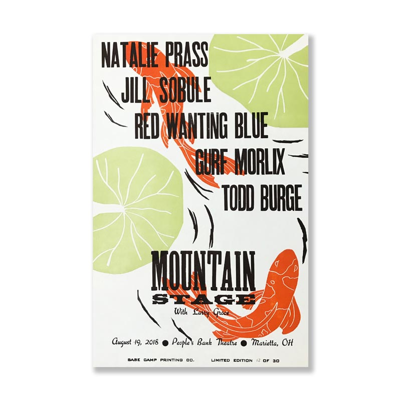 August 19th, 2018 Mountain Stage Poster