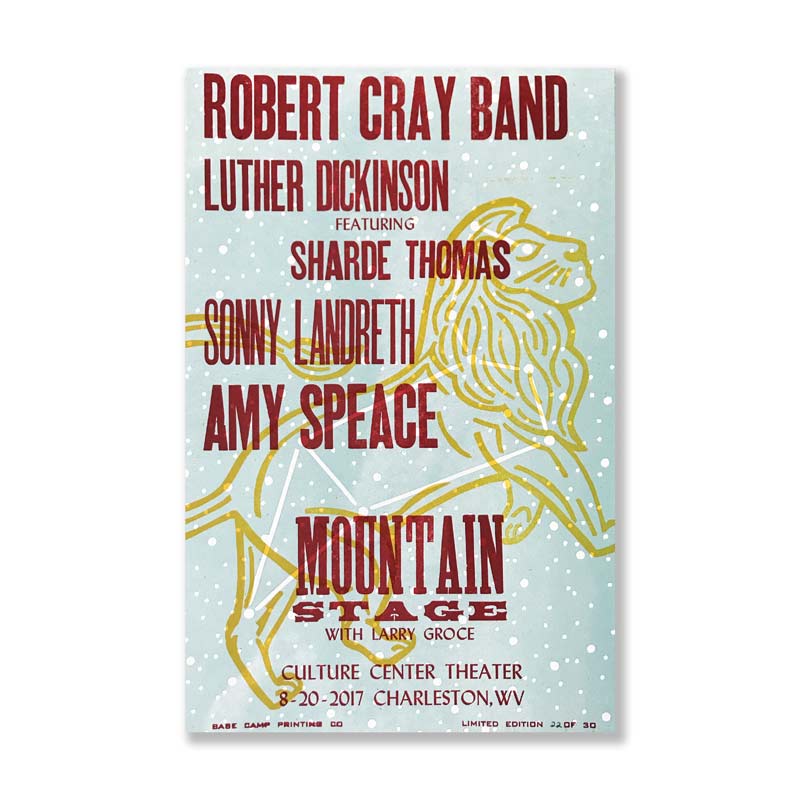 August 20th, 2017 Mountain Stage Poster
