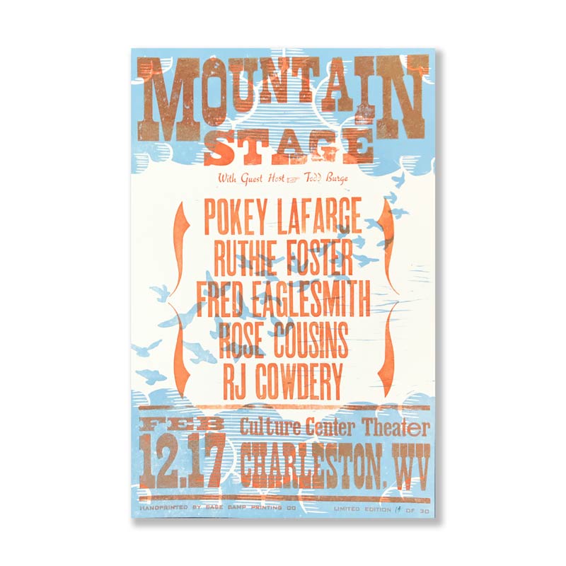 February 12th, 2017 Mountain Stage Poster