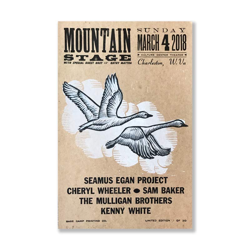 March 4th, 2018 Mountain Stage Poster