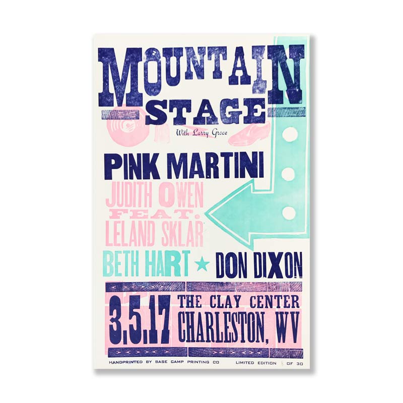March 5th, 2017 Mountain Stage Poster