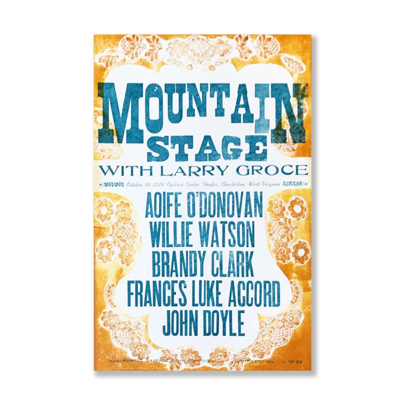 October 30th, 2016 Mountain Stage Poster