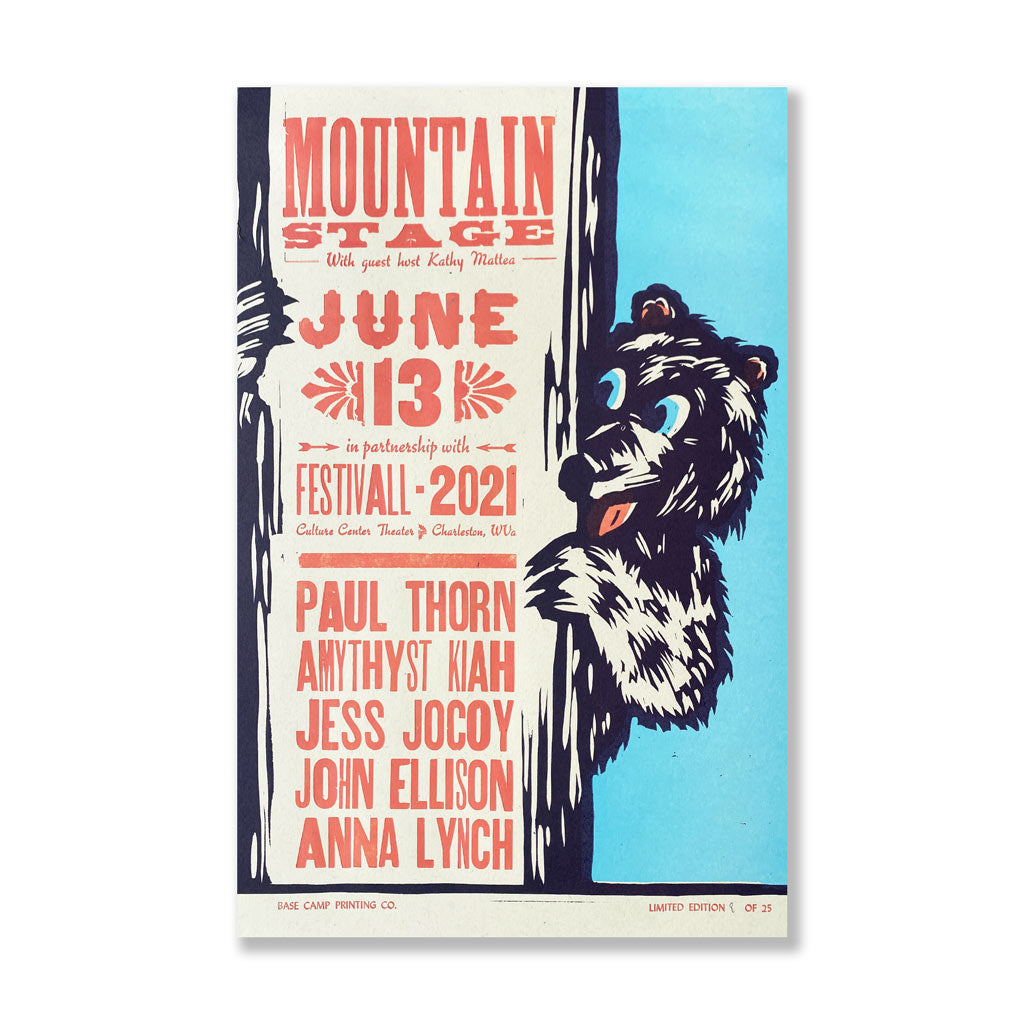 June 13th, 2021 Mountain Stage Poster
