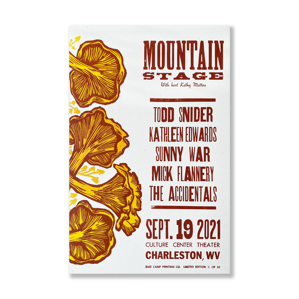 September 19th, 2021 Mountain Stage Poster