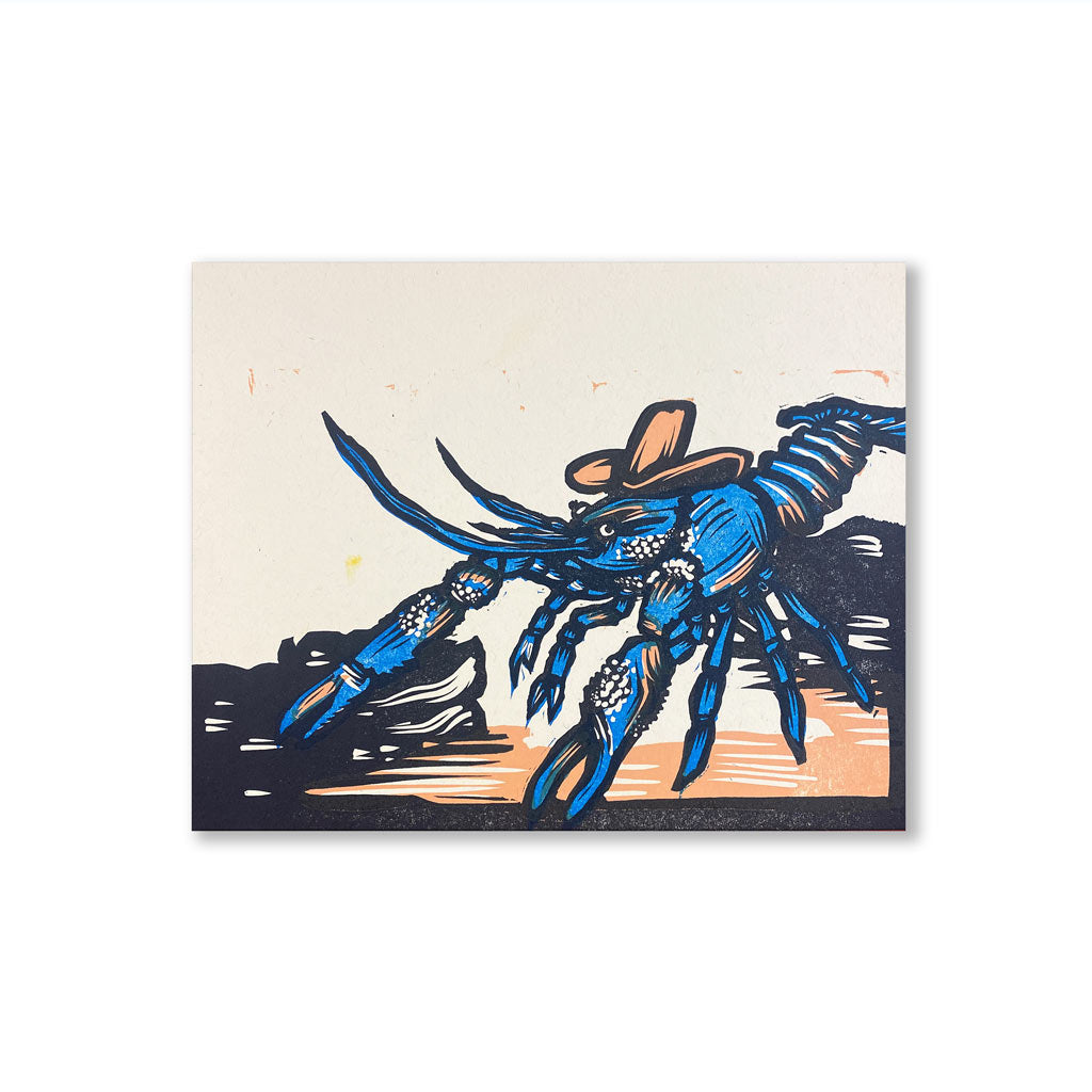 Cowboy Mudbug Print