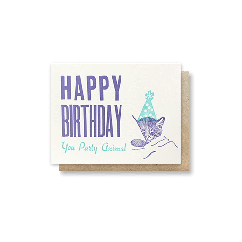 Party Animal Birthday Card