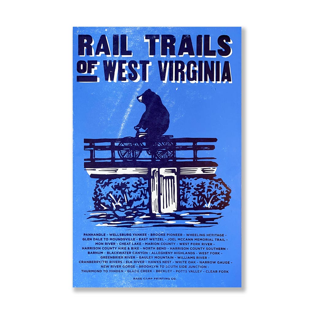 Rail Trails of West Virginia 11x17 Print