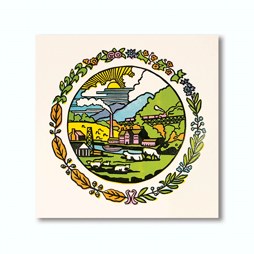 Reverse Seal of West Virginia Print