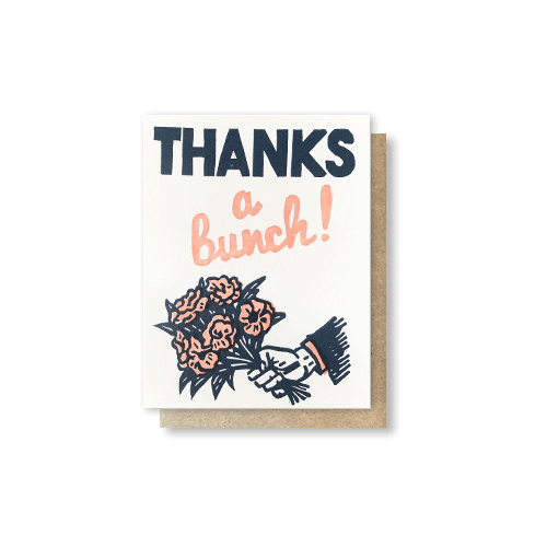 Thanks A Bunch Greeting Card
