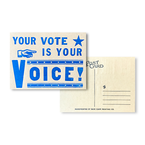 Your Vote Is Your Voice Postcard