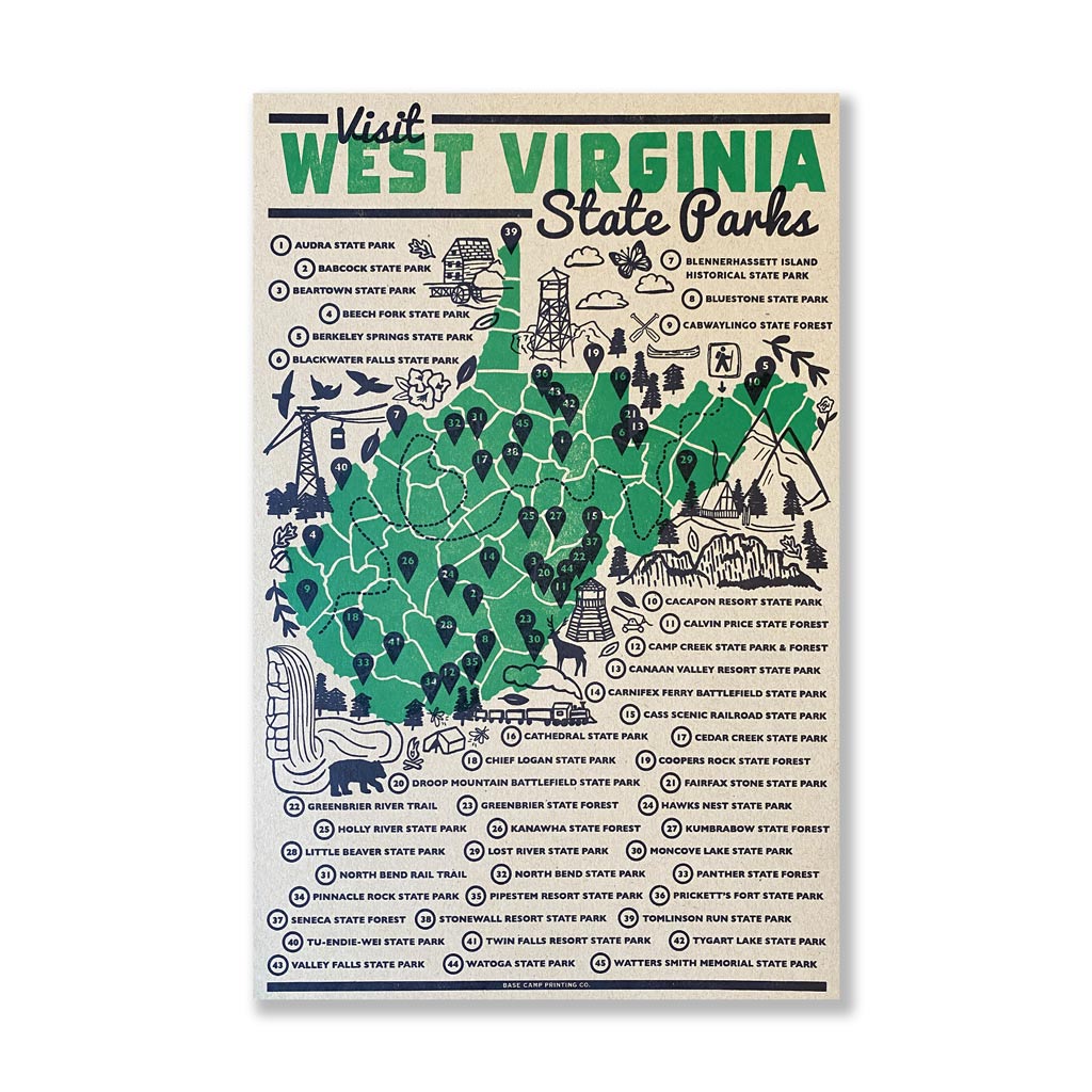 West Virginia State Parks Print